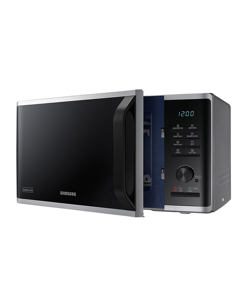 SAMSUNG MICROONDAS 23LT 800W GRILL 1100W DIGITAL PRATEADO #4 - MG23K3515AS