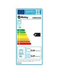 BALAY FORNO MULTIF 71LT INOX/PRETO A+ - 3HB4131X3