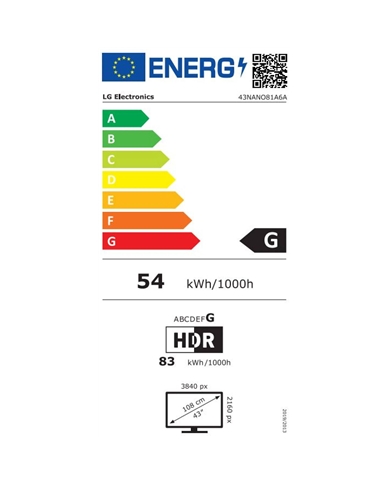 LG LED 43" NANOCELL UHD 4K SMARTTV WEBOS 3HDMI 1USB G #2 - 43NANO81A6A LG LED 43" NANOCELL UHD 4K SMARTTV WEBOS 3HDMI 1USB G #2 - 43NANO81A6A