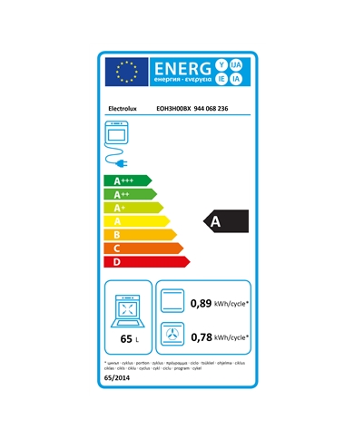 ELECTROLUX FORNO MULTIF 7PROG 65LT AQUACLEAN INOX A - EOH3H00BX ELECTROLUX FORNO MULTIF 7PROG 65LT AQUACLEAN INOX A - EOH3H00BX