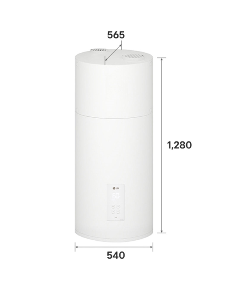 LG BOMBA CALOR 100LT CONSTANT SPEED ROTARY 540x1280x565MM #1 - WH10ESF0