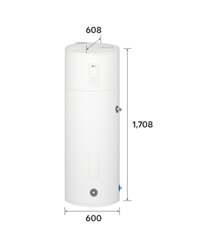 LG BOMBA CALOR 200LT CONSTANT SPEED ROTARY 600x1708x608MM #1 - WH20ESF0 LG BOMBA CALOR 200LT CONSTANT SPEED ROTARY 600x1708x608MM #1 - WH20ESF0