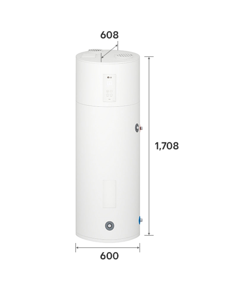 LG BOMBA CALOR 200LT CONSTANT SPEED ROTARY 600x1708x608MM #1 - WH20ESF0