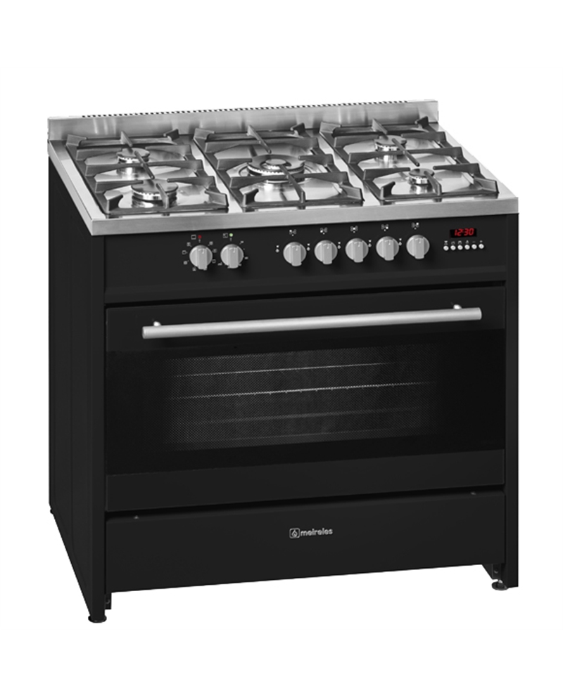 MEIRELES FOGAO 5G 90CM FORNO ELETRICO MULTIF. VENTILADO A - E911BL