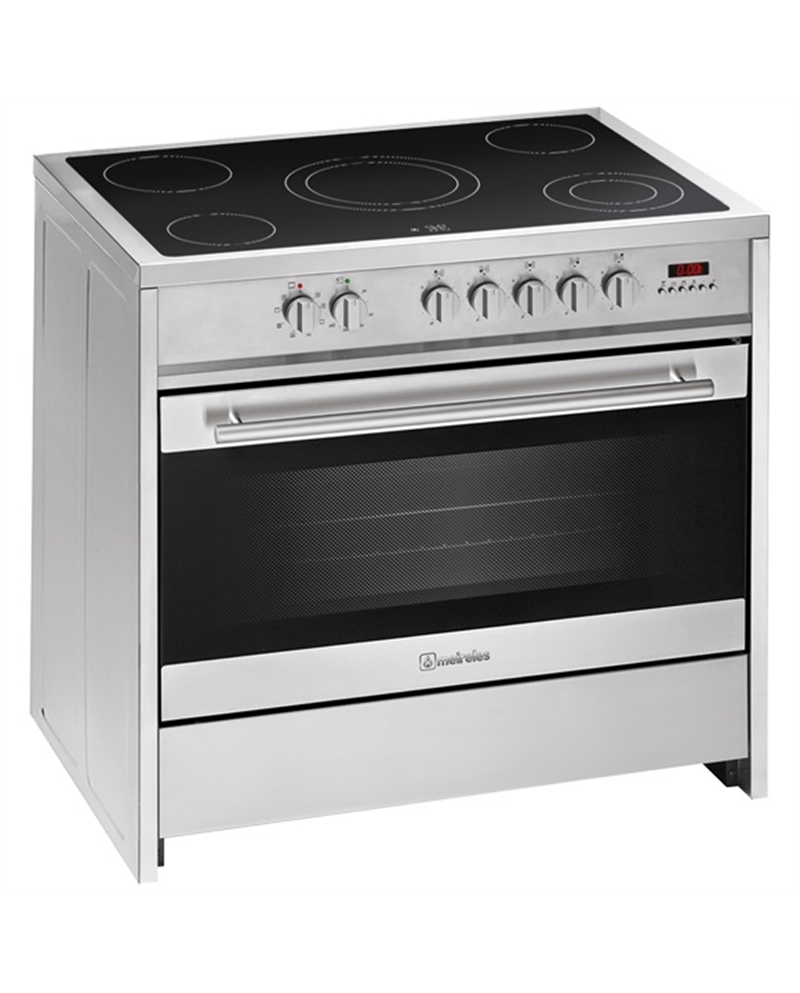 MEIRELES FOGAO 90CM INOX VITRO+FORNO ELECTRICO MULTIF. A - E912X