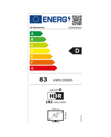 LG LED QNED 75" 4K SMARTTV WEBOS 4HDMI 2USB D #2 - 75QNED86A6A LG LED QNED 75" 4K SMARTTV WEBOS 4HDMI 2USB D #2 - 75QNED86A6A