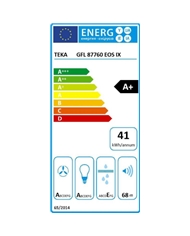 TEKA EXAUSTOR 80CM 3+1VELOC MAX 760M3/H INOX A #3 - GFL87760EOSIX