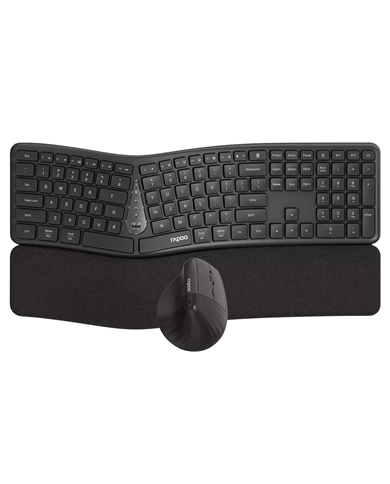 RAPOO TECLADO+RATO S/FIO 8810ME MULTI-MODE PRETO - 229948