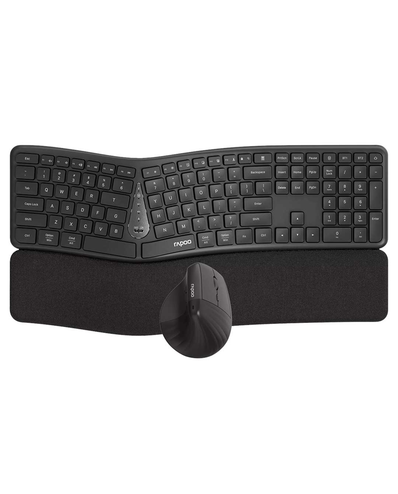 RAPOO TECLADO+RATO S/FIO 8810ME MULTI-MODE PRETO - 229948