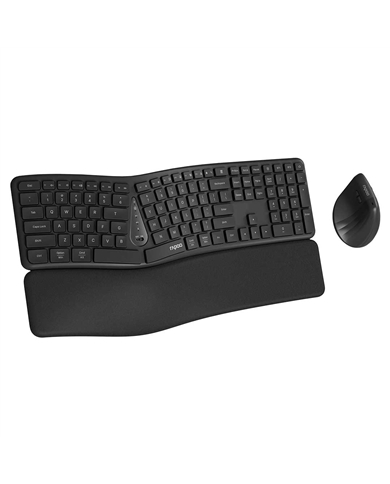 RAPOO TECLADO+RATO S/FIO 8810ME MULTI-MODE PRETO #3 - 229948 RAPOO TECLADO+RATO S/FIO 8810ME MULTI-MODE PRETO #3 - 229948