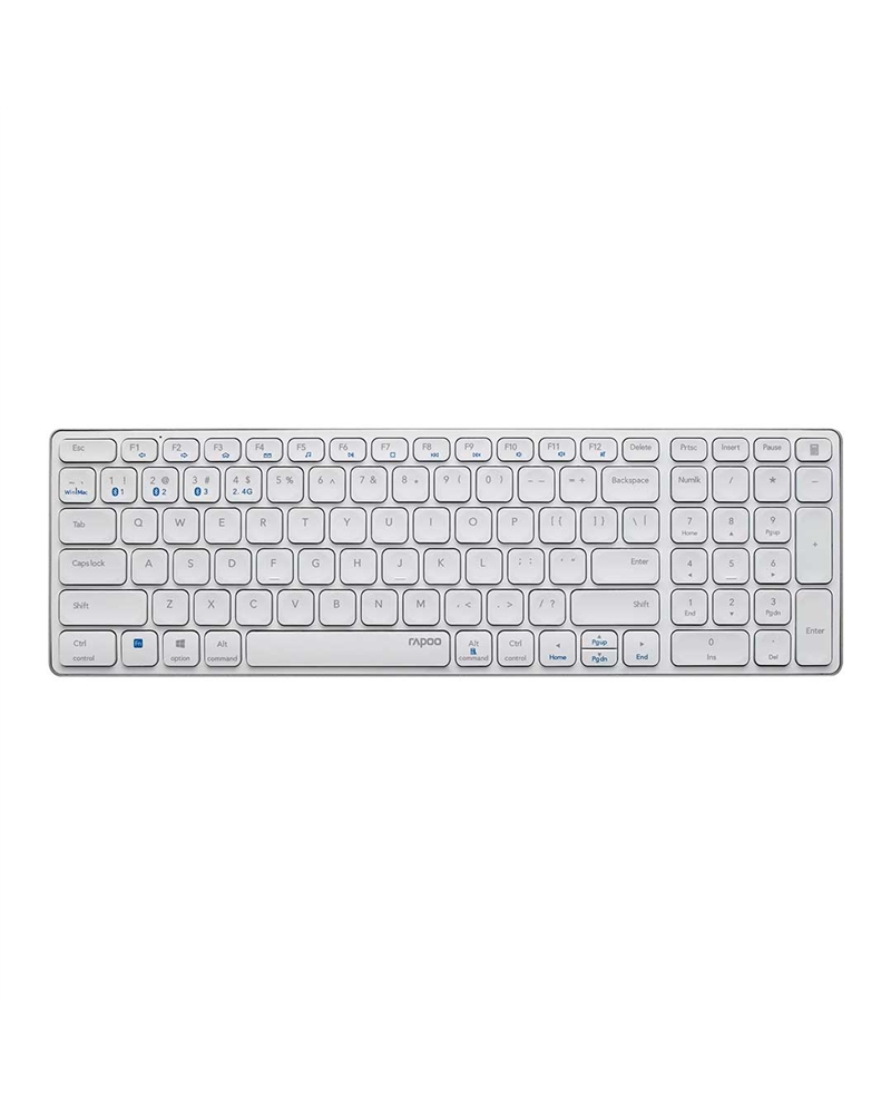 RAPOO TECLADO S/FIO E9700M MULTI MODE BRANCO - 215927