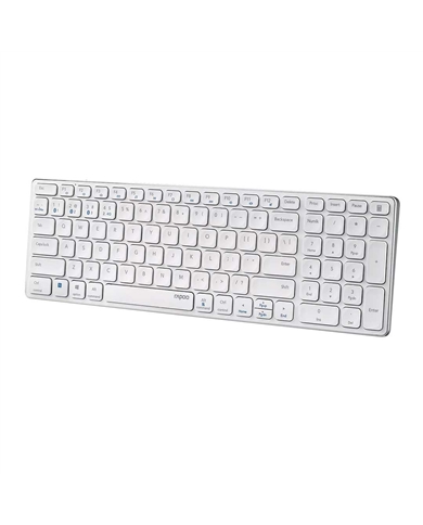 RAPOO TECLADO S/FIO E9700M MULTI MODE BRANCO - 215927