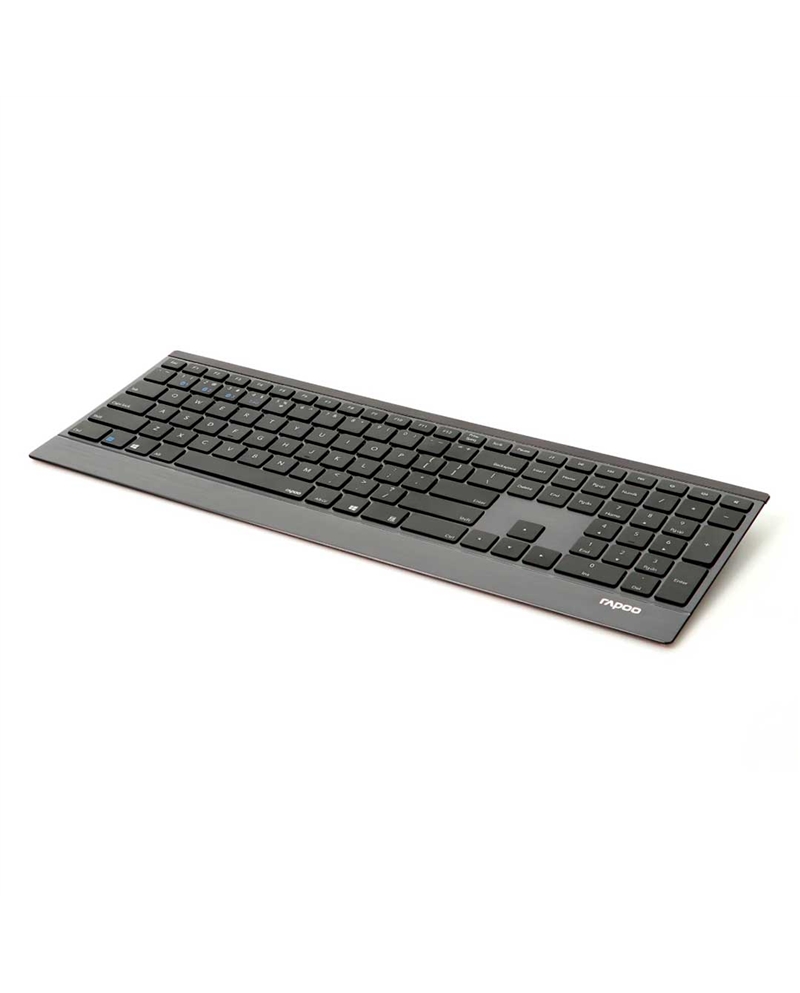 RAPOO TECLADO S/FIO E9500M MULTI MODE ULTRA SLIM PRETO - 192493