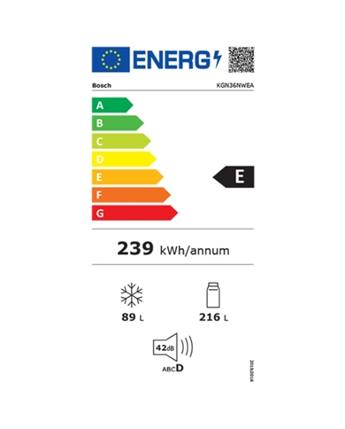 BOSCH COMBINADO 1,86X0,60X0,66MT 305LT NF BRANCO E - KGN36NWEA BOSCH COMBINADO 1,86X0,60X0,66MT 305LT NF BRANCO E - KGN36NWEA