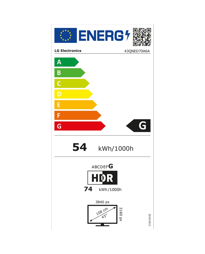 LG LED QNED 43" 4K SMARTTV WEBOS 3HDMI 1USB E #3 - 43QNED70A6A