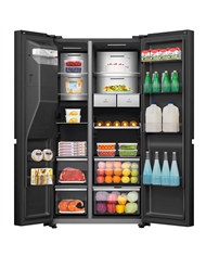 HISENSE SIDE BY SIDE 1795X910X730MT 614LT NF DA PRETO E #5 - RS9P628GPFE