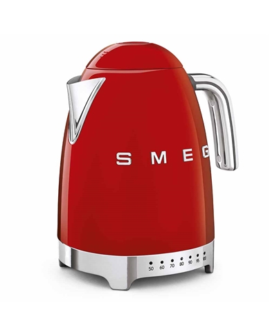 SMEG CHALEIRA ELECTRICA 1,7LT 2400W SERIE ANNI 50 ENCARNADO - KLF04RDEU