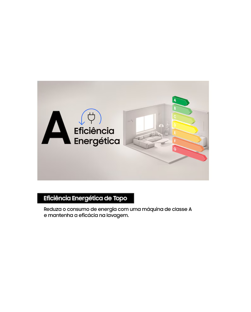 SAMSUNG MAQUINA ROUPA 8KG VAPOR A