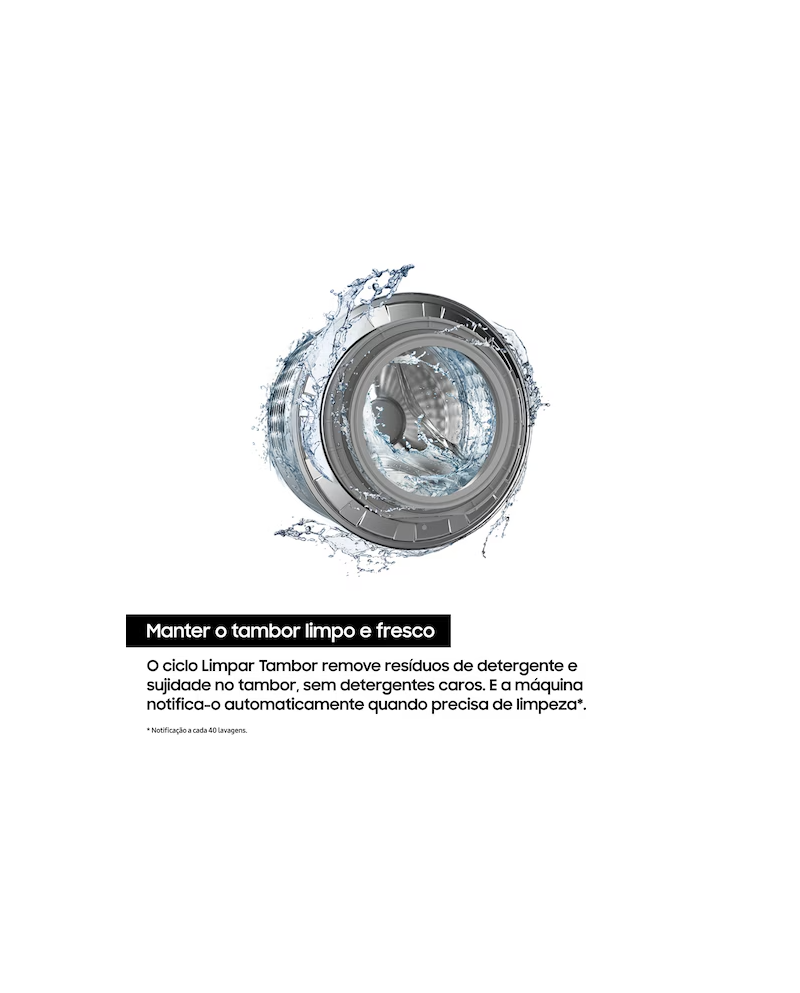 SAMSUNG MAQUINA ROUPA 8KG VAPOR A