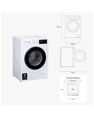 SAMSUNG MAQUINA ROUPA 8KG VAPOR A - WW80FG3M05AWEP