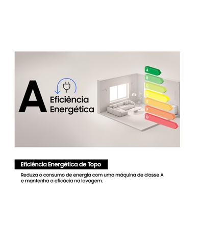 SAMSUNG MAQUINA ROUPA 8KG VAPOR A #1 - WW80FG3M05AWEP