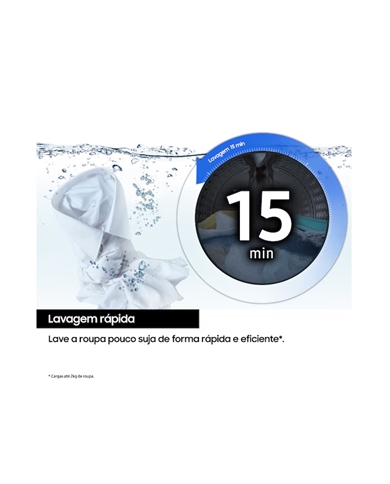 SAMSUNG MAQUINA ROUPA 8KG VAPOR A #4 - WW80FG3M05AWEP