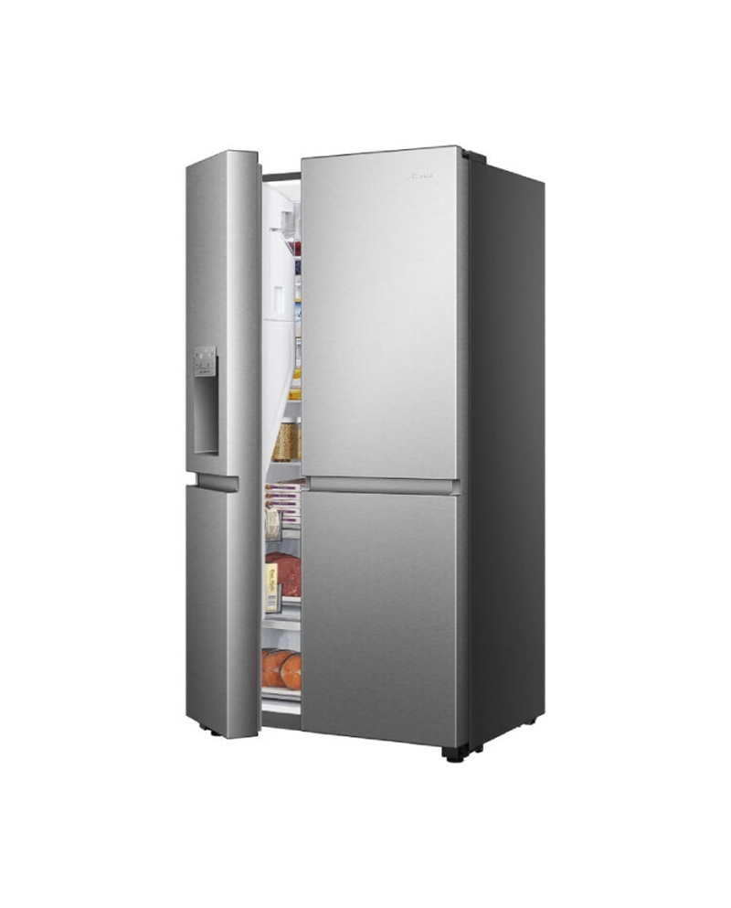 HISENSE SIDE BY SIDE 1795X910X730MT 632LT NF DAG LK INOX C #2 - RS818N4TIC
