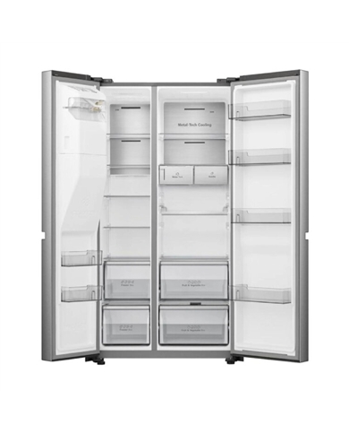HISENSE SIDE BY SIDE 1795X910X730MT 632LT NF DAG LK INOX C #3 - RS818N4TIC HISENSE SIDE BY SIDE 1795X910X730MT 632LT NF DAG LK INOX C #3 - RS818N4TIC