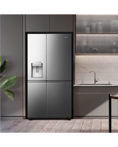 HISENSE SIDE BY SIDE 1795X910X730MT 632LT NF DAG LK INOX C #6 - RS818N4TIC HISENSE SIDE BY SIDE 1795X910X730MT 632LT NF DAG LK INOX C #6 - RS818N4TIC
