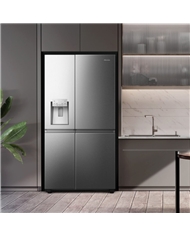 HISENSE SIDE BY SIDE 1795X910X730MT 632LT NF DAG LK INOX C #6 - RS818N4TIC