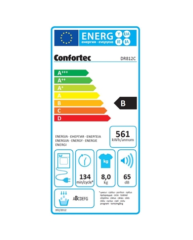 CONFORTEC SECADOR ROUPA 8KG CONDENSAÇAO CALOR B #1 - DR812C CONFORTEC SECADOR ROUPA 8KG CONDENSAÇAO CALOR B #1 - DR812C