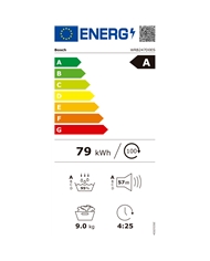 BOSCH SECADOR ROUPA 9KG BOMBA CALOR A - WRB247D0ES