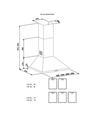 CATA CHAMINE 60CM 490M3/H INOX #4 - V6000XB