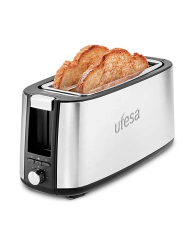 UFESA TORRADEIRA 750W 2 FENDAS INOX - TOASTIEDUO