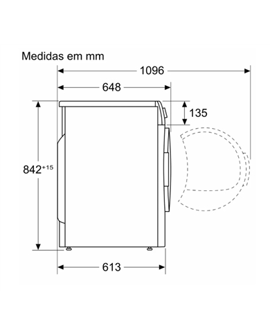 BOSCH SECADOR ROUPA 8KG BOMBA CALOR D #1 - WTR85V00ES BOSCH SECADOR ROUPA 8KG BOMBA CALOR D #1 - WTR85V00ES