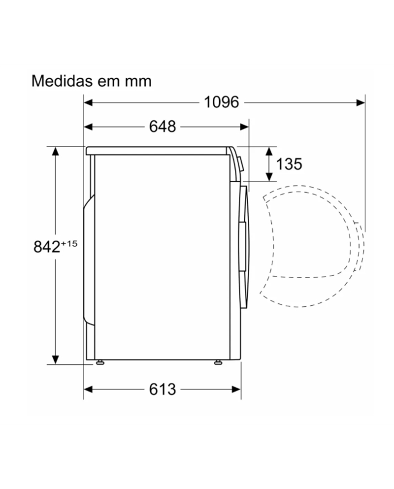 BOSCH SECADOR ROUPA 8KG BOMBA CALOR D #1 - WTR85V00ES