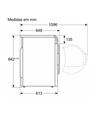 BOSCH SECADOR ROUPA 8KG BOMBA CALOR D #1 - WTR85V00ES