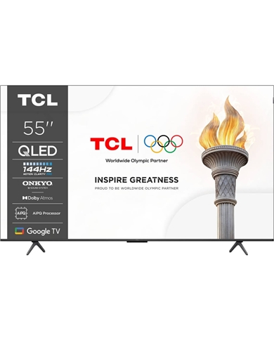 TCL QLED 55" 4K UHD GOOGLE TV 4HDMI 1USB F - 55P8K TCL QLED 55" 4K UHD GOOGLE TV 4HDMI 1USB F - 55P8K