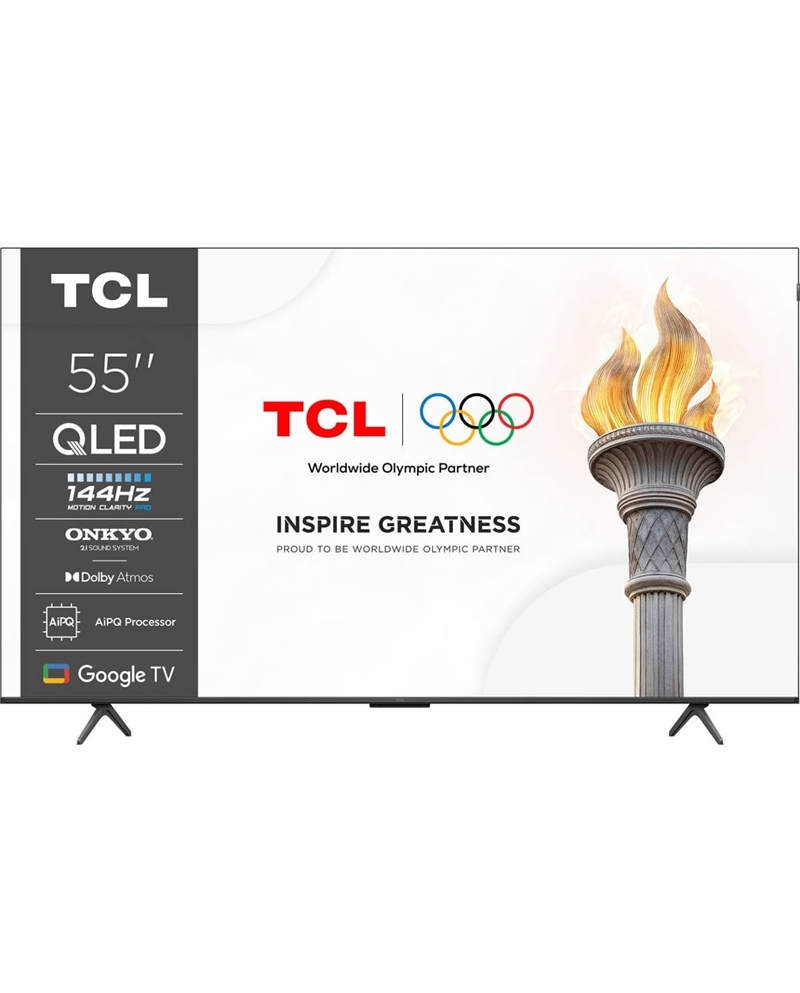 TCL QLED 55" 4K UHD GOOGLE TV 4HDMI 1USB F - 55P8K