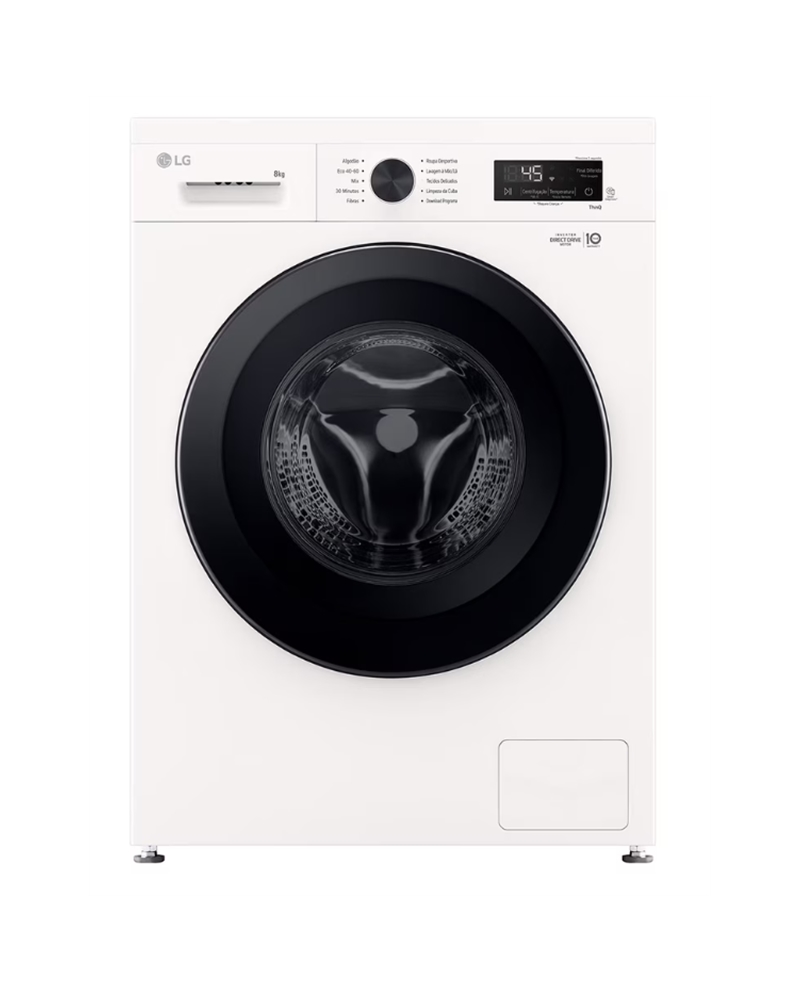 LG MAQUINA ROUPA 8KG 1400RT AI DD STEAM A - F4X1008NWK