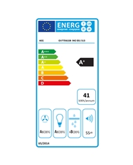 AEG CHAMINE 60CM 760M3/H PRETO A+ - GV77D61SB