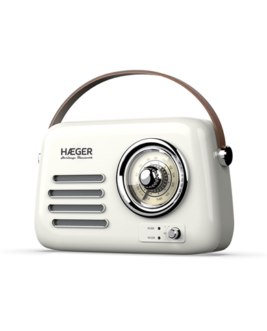 HAEGER RADIO PORTATIL VINTAGE FM 5.1 BLUET HERITAGE CREAM - RBCRE003A HAEGER RADIO PORTATIL VINTAGE FM 5.1 BLUET HERITAGE CREAM - RBCRE003A