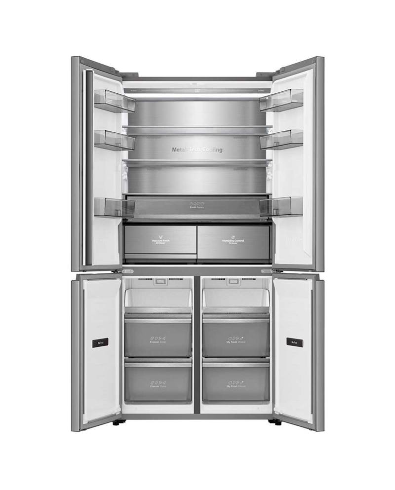 HISENSE SIDE BY SIDE 1900X911X600MT 591LT NF INOX E #4 - RQ5P605NSVE