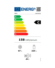 SMEG COMBINADO 1968X601X728MT NF DTA 331LT CREME C #1 - FAB32RCR6
