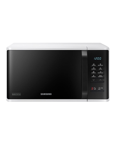 SAMSUNG MICROONDAS 23LT 800W S/GRILL BRANCO/PRETO - MS23K3513AWEC SAMSUNG MICROONDAS 23LT 800W S/GRILL BRANCO/PRETO - MS23K3513AWEC