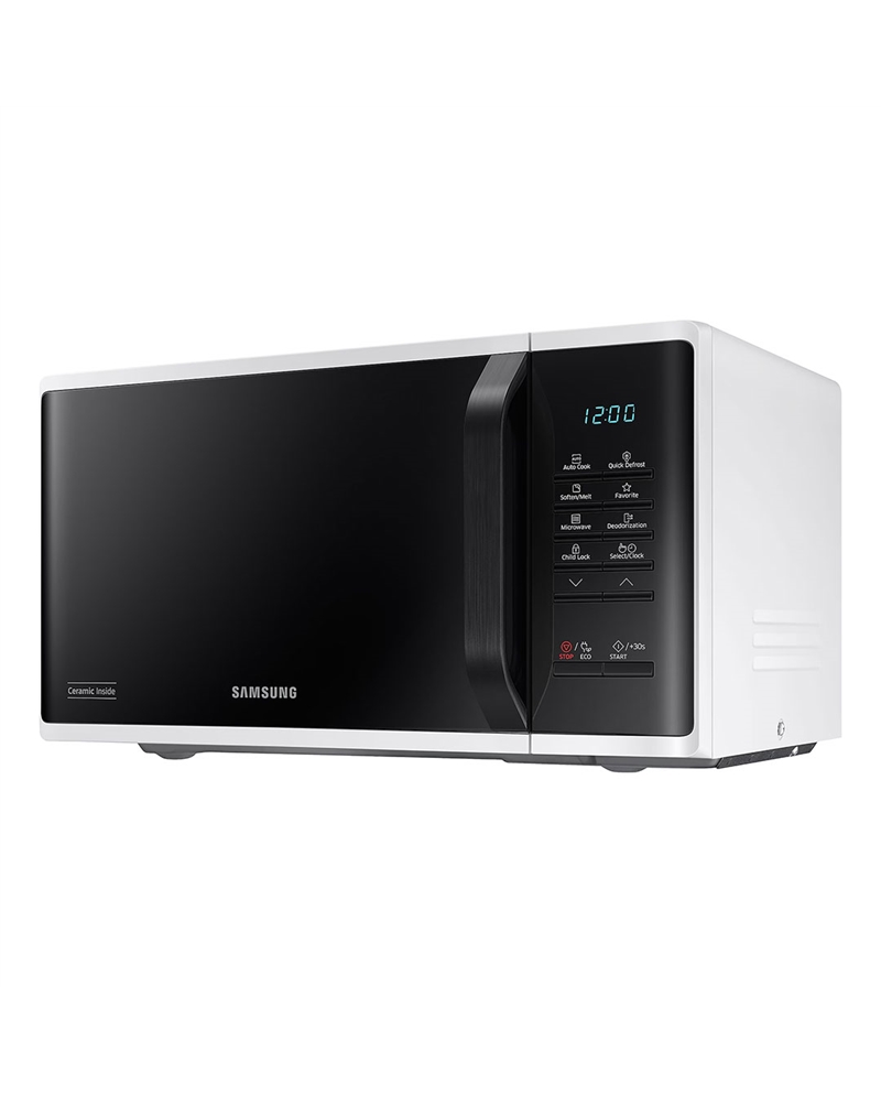 SAMSUNG MICROONDAS 23LT 800W S/GRILL BRANCO/PRETO #6 - MS23K3513AWEC