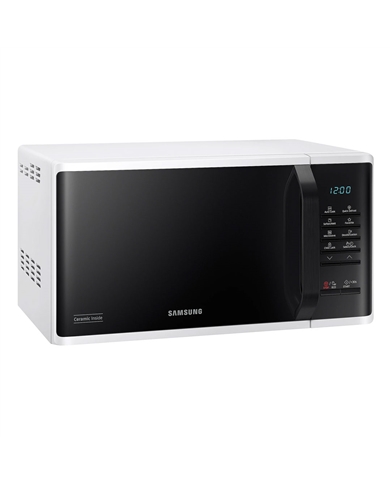SAMSUNG MICROONDAS 23LT 800W S/GRILL BRANCO/PRETO #3 - MS23K3513AWEC SAMSUNG MICROONDAS 23LT 800W S/GRILL BRANCO/PRETO #3 - MS23K3513AWEC