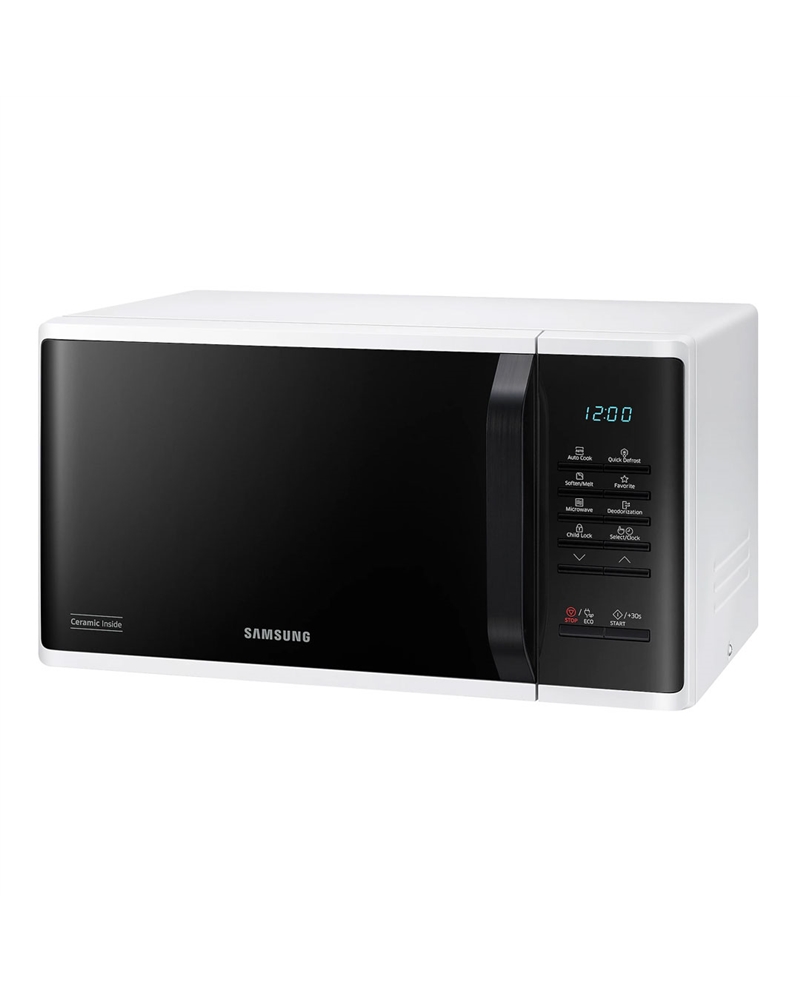 SAMSUNG MICROONDAS 23LT 800W S/GRILL BRANCO/PRETO #4 - MS23K3513AWEC