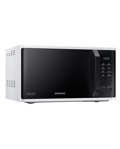 SAMSUNG MICROONDAS 23LT 800W S/GRILL BRANCO/PRETO #6 - MS23K3513AWEC SAMSUNG MICROONDAS 23LT 800W S/GRILL BRANCO/PRETO #6 - MS23K3513AWEC