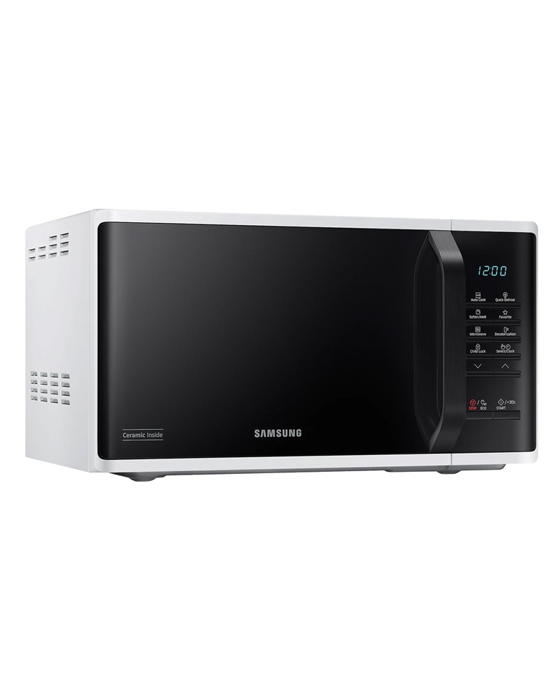 SAMSUNG MICROONDAS 23LT 800W S/GRILL BRANCO/PRETO #6 - MS23K3513AWEC